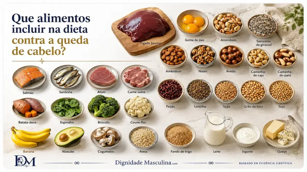 Alimentos ricos em ferro e zinco para a saúde do cabelo