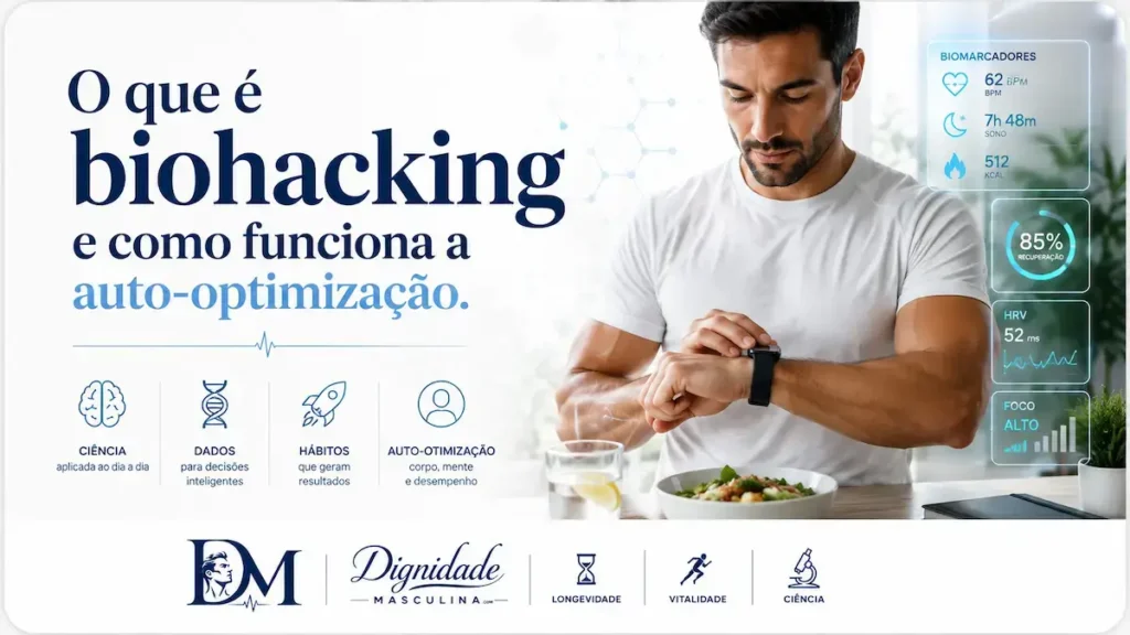 O que é biohacking, definição e auto-optimização corporal.
