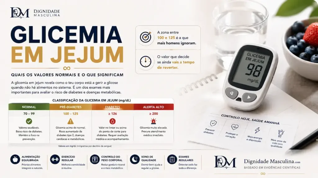Glicemia em jejum, valores normais e pré-diabetes.