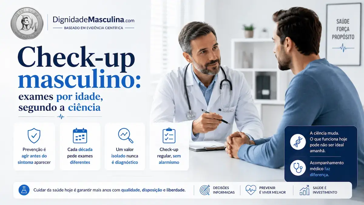 Check-up masculino: exames por idade, segundo a ciência