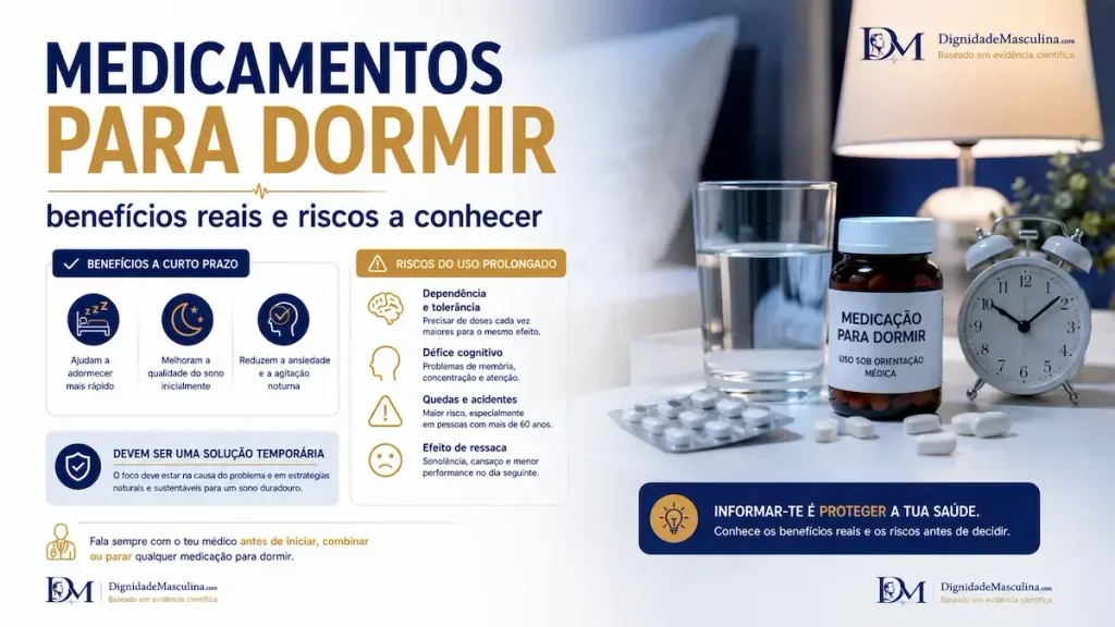 Medicamentos para dormir, benefícios a curto prazo e riscos do uso prolongado