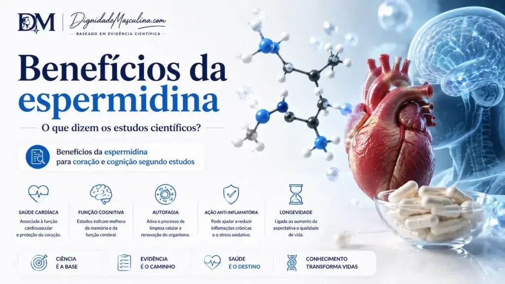 Benefícios da espermidina para coração e cognição segundo estudos.
