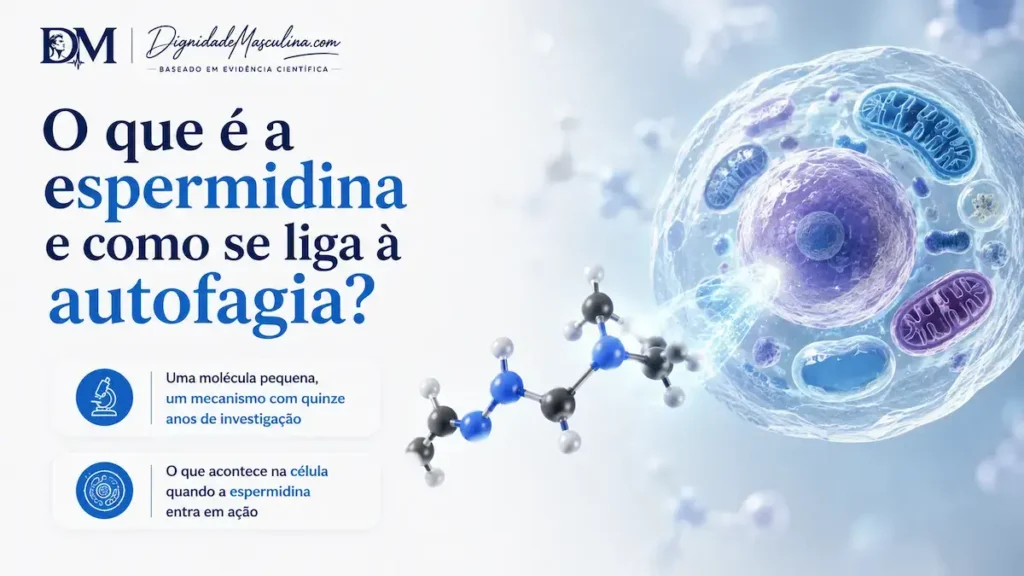 Mecanismo da espermidina e ligação à autofagia celular.