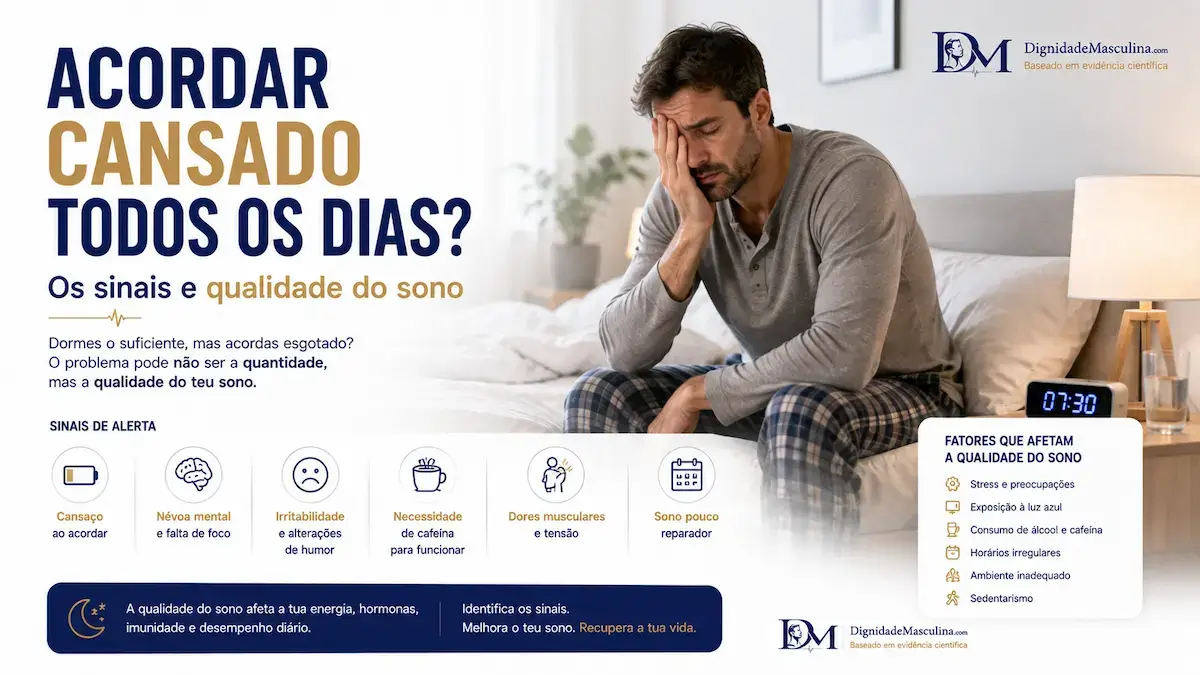 Acordar cansado todos os dias? Os sinais e qualidade do sono
