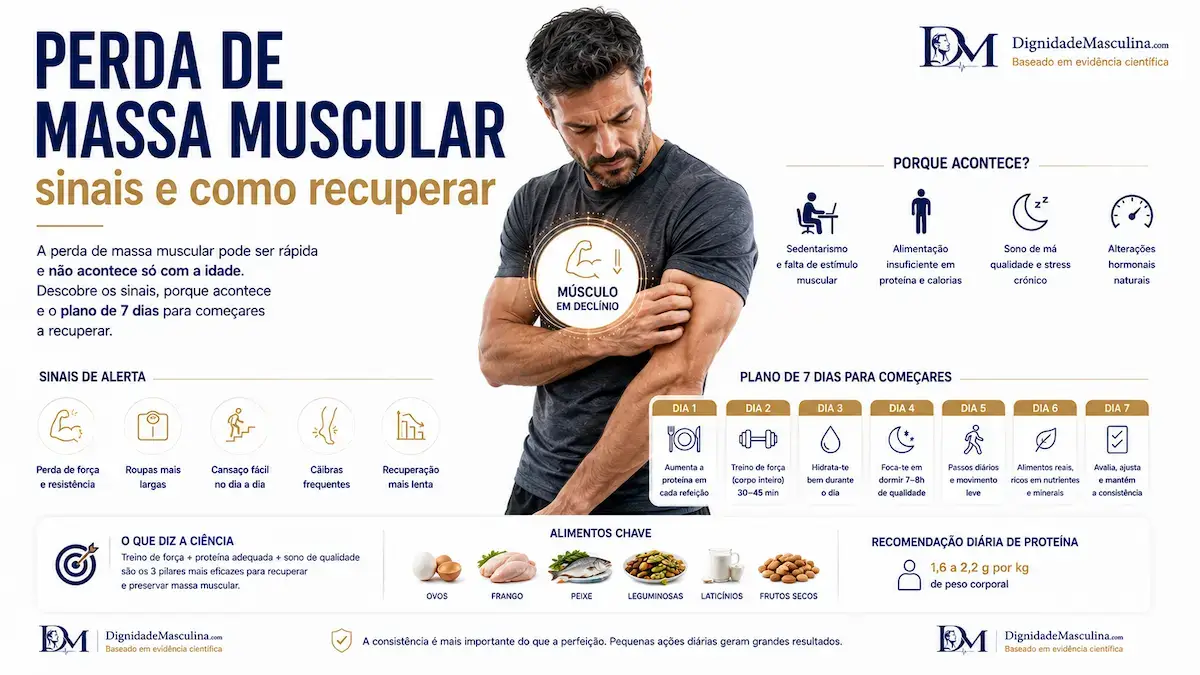 Perda de massa muscular: sinais e como recuperar