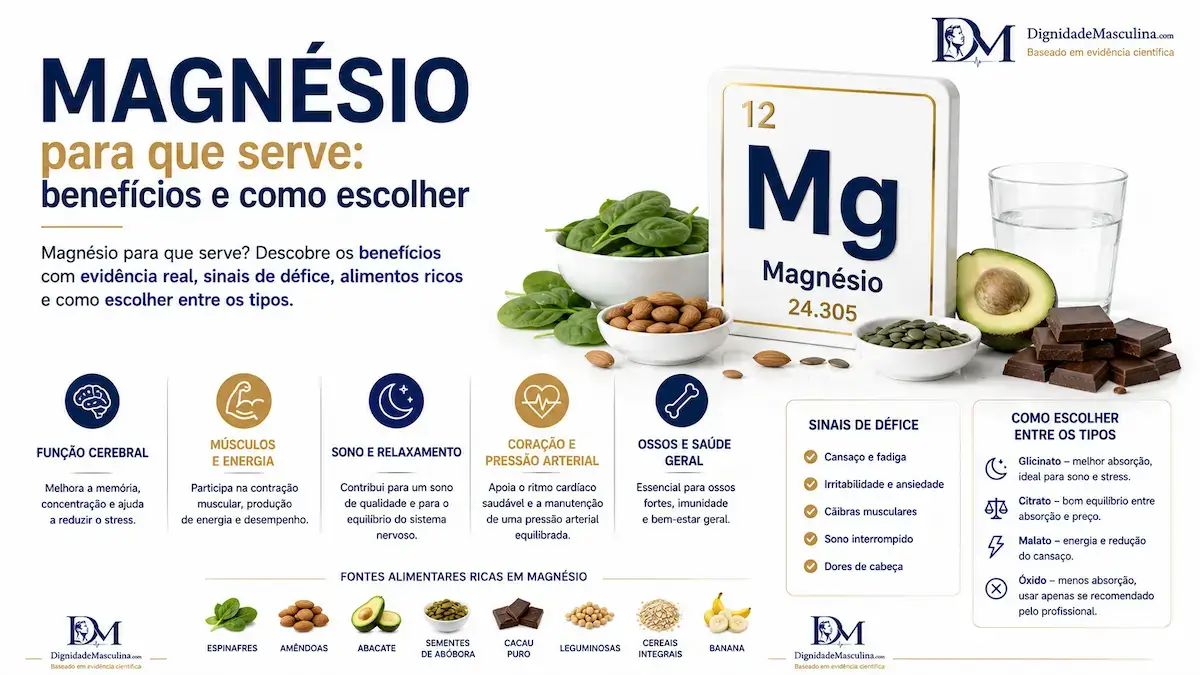 Magnésio para que serve: benefícios e como escolher