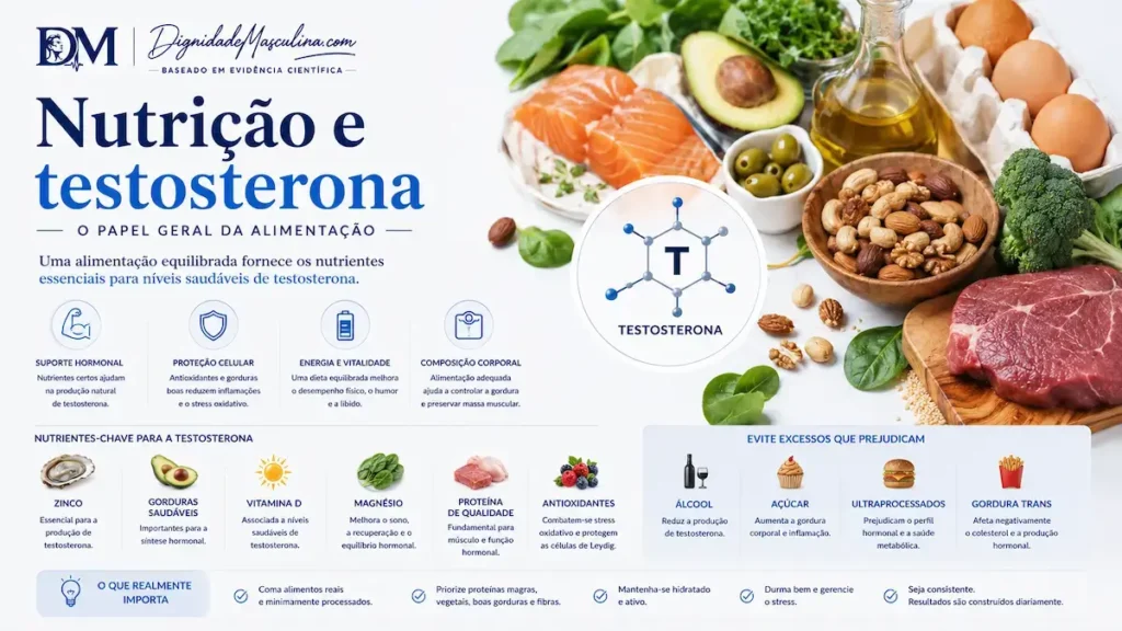 Alimentação equilibrada e níveis saudáveis de testosterona.
'Comer a menos pode custar tanto quanto comer a mais'