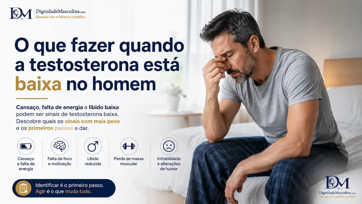 O que fazer quando a testosterona está baixa no homem