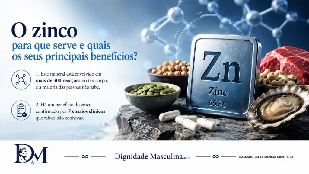 O zinco para que serve? Zinco e seus benefícios para o organismo, imunidade e saúde geral.