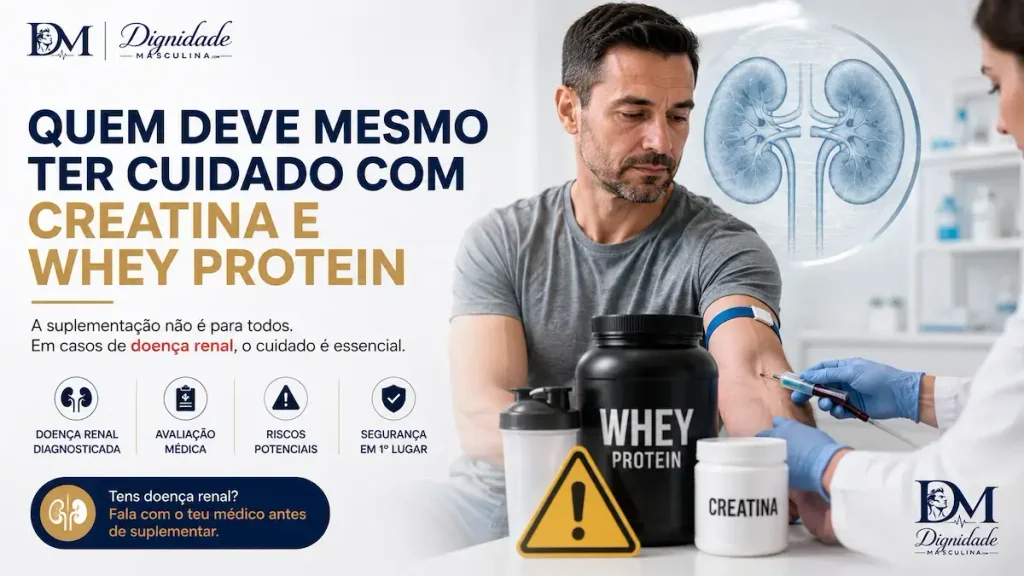 Precaução com suplementação em pessoas com doença renal diagnosticada