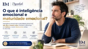 Homem a reflectir sobre inteligência emocional e maturidade emocional